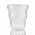 Italesse Twist Pua Handcrafted Single Large Glass Tumbler 370cc Clear And White - IT3354BI