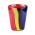 Italesse Amazonicos Handcrafted Single Large Glass Tumbler in Ara Design 310cc - IT3393-56