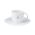 Rader Espresso Coffee Cup In White Porcelain With Silver Heart Decal - RA14342