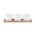 Rader Condiment Bowls In Porcelain With Spoons And Heart Decal Set of 3 On Acacia Wood Board - RA15691
