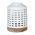 Rader Lantern In Porcelain With Acacia Wood Base Large Size - RA16795