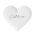 Rader Plate In Porcelain Heart Shaped With Words C'est La Vie - RA17017