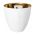 Rader Tea Light Holder In Porcelain With Gold Inner Night Chat Design - RA18273