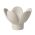 Rader Candle Holder In Porcelain Flower Design In Beige - RA51576
