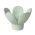 Rader Candle Holder In Porcelain Flower Design In Green - RA51579