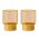 Remember Drinking Glasses Made From Borosilicate Glass Jill Design In Yellow Set of 2 - REGL23