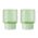 Remember Drinking Glasses Made From Borosilicate Glass Jill Design In Green Set of 2 - REGL24