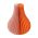 Remember Paper Vase With Glass Inner Tube Yuki Design In 2 Tone Orange - REHPV02