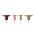 Remember Wall Hanging Hooks Fuchsia Design Set Of 4 Slightly Damaged Edges (Non-Returnable) - REWD02Z1