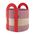 Remember Storage Basket Colombo Design In Small Size Made Of Sewn Cotton Rope In Berry With 2 Carry Handles - REAK03