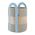 Remember Storage Basket Colombo Design In Large Size Made Of Sewn Cotton Rope In Grey With 2 Carry Handles - REAK04
