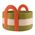 Remember Storage Basket Colombo Design In Shallow Size Made Of Sewn Cotton Rope In Green With 2 Carry Handles - REHAK05
