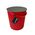 Hachiman Omnioutil Storage Bucket & Lid Red Body With Grey Lid Large Size - HC239789ZA