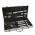 Leopold Vienna BBQ Barbecue Case Complete With 18 pieces In Stainless Steel With Silver Steel Case - BRLV01070