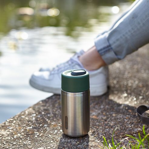 Black Blum Stainless Steel Insulated Water Bottle - Ocean