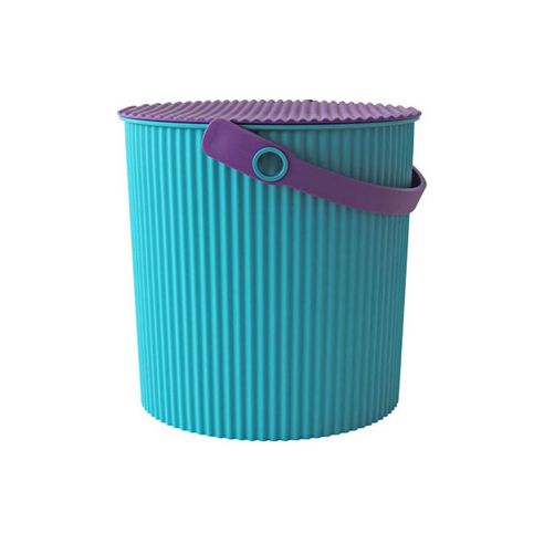 Hachiman Omnioutil Storage Bucket & Lid In Blue Purple Small Size - HC223788