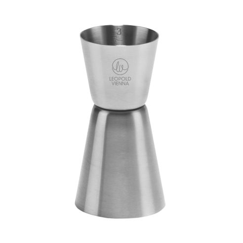 Leopold Vienna Cocktail Jigger 30/50ml Measures In Matt Finish Stainless Steel - BRLV00529