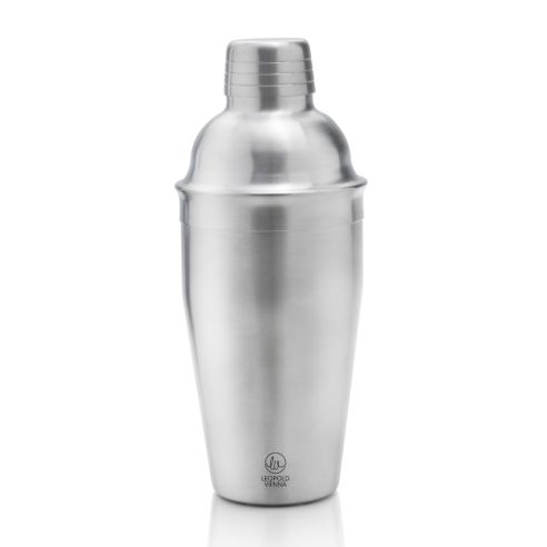 Leopold Vienna Cocktail Shaker With Integrated Strainer 0.5L Capacity In Stainless Steel - BRLV00803
