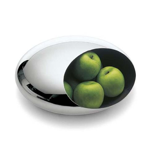 Philippi Bowl Cocoon Design For Fruit In Mirror Polished Stainless Steel Diameter 30cm - PH108001