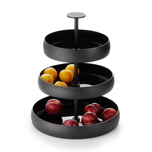 Philippi Cake Stand With 3 Plate Tiers Negretto Design - PH131003