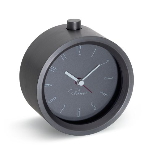 Philippi Alarm Clock In Aluminium With Illuminated Face Tempus Design - PH183015