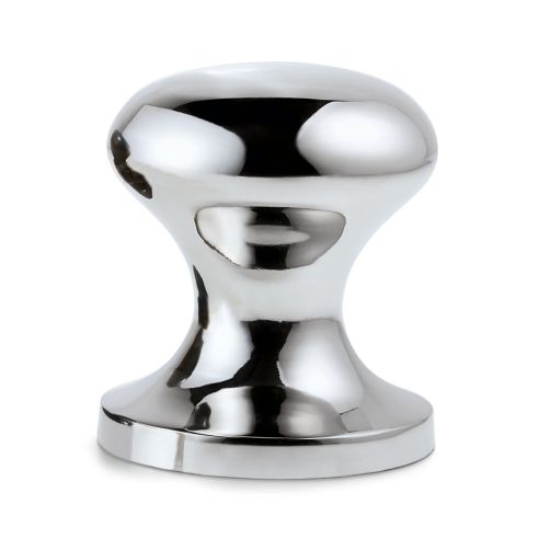 Philippi Door Stop Hamburger Design In Aluminium Polished Nickel Finish 1.4Kg - PH240012