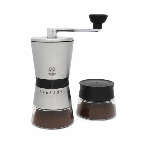 Leopold Vienna Coffee Grinding Mill Set Bologna Design Stainless Steel - BRLV143002