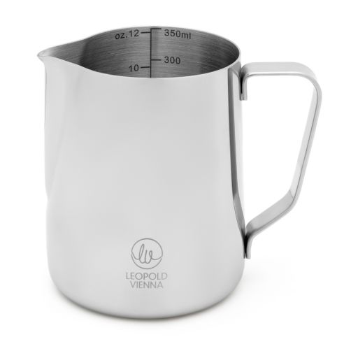 Leopold Vienna Milk Frothing Jug Salento Design 350ml Stainless Steel - BRLV143005