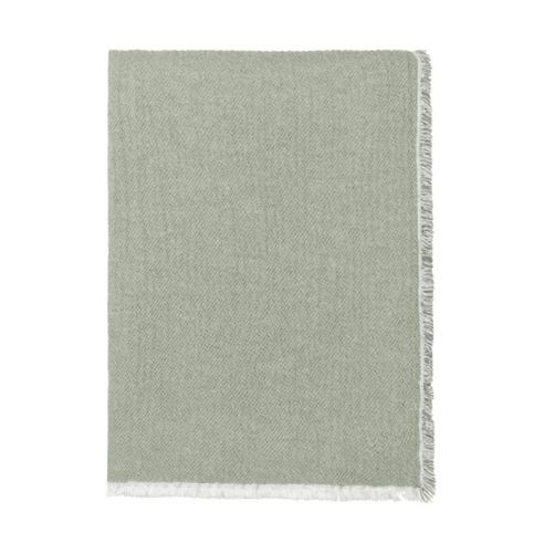 Elvang Denmark Thyme Throw In Green In 100% Organic Cotton 130x180cm - EL5045