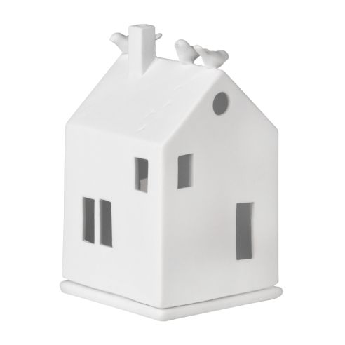 Rader Tea Light Holder In Porcelain Lighthouse Range Birdhouse Design - RA15111