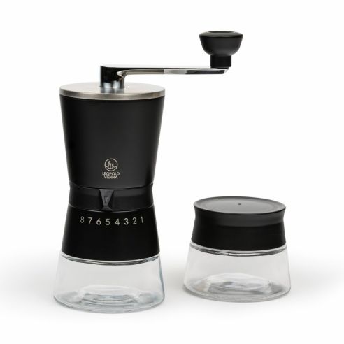 Leopold Vienna Gift Set Coffee Mill Bologna Design Black - BRLV143006
