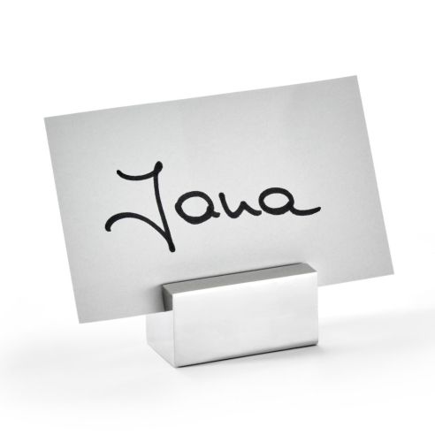 Philippi Place Card And Photo Holder Pat Design Stainless Steel Mirror Polished Finish - PH113010