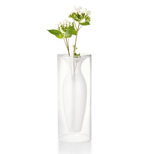 Philippi Vase Esmeralda Design With Mouthblown Glass Tube Large Size - PH149004
