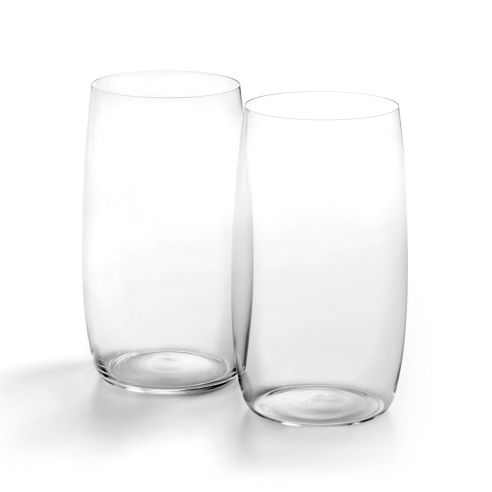 Philippi Tumblers Nil Design 2 Piece Set In Ultrathin Mouthblown Glass 14cm Height Large Size - PH155014