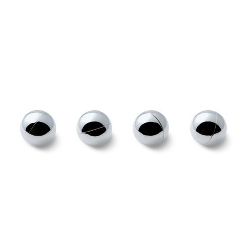 Philippi Gravity Table Cloth Magnet Ball 4 Pieces Nickel Mirror Polished 3cm Diameter - PH193256