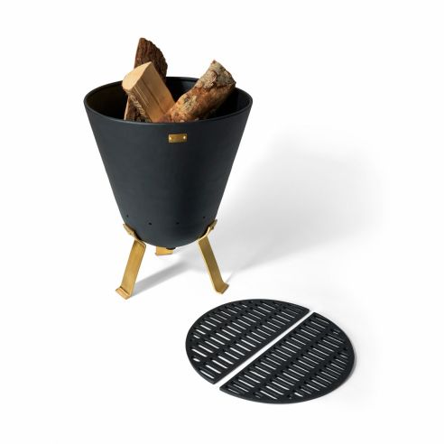 Philippi Fire Pit Steel Powder Coated Finish 64cm Height Bonfire Design - PH203019