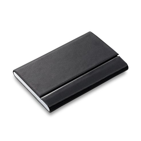 Philippi Business Card Holder Slim Design Leather With Stainless Steel 9mm Thin - PH233003