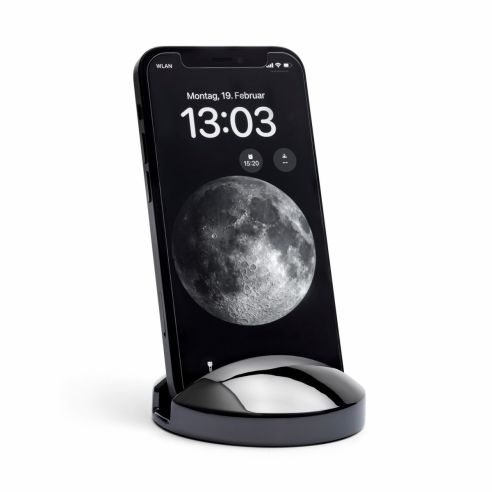 Philippi Mobile Phone Or Tablet Holder Tobi Design Metal Die Cast Black Chrome Finish - PH273105