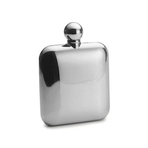 Philippi Hip Flask In Mirror Polished Stainless Steel Churchill Design Small Size - PH138001