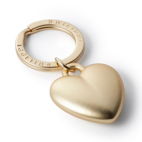 Philippi Keyring My Heart Shaped With Matt Brushed Gold-plated Finish - PH273100