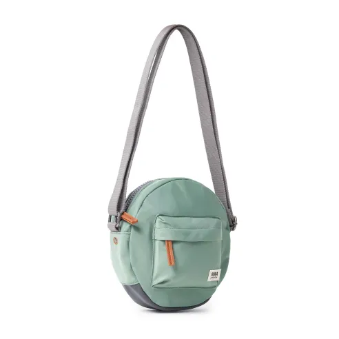 Roka London Paddington B Cross Body Shoulder Bag Recycled Repurposed Sustainable Nylon In Frost - RKPAB045