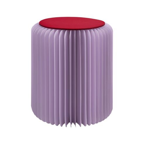 Remember Stool In Concertina Card Papillon Design In Lilac - REPH62