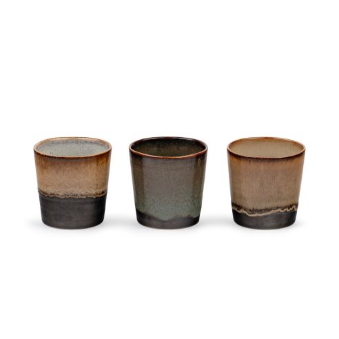 Bredemeijer Mugs In Porcelain Abiko Design Set Of 3 Capacity 320ml - BR147100