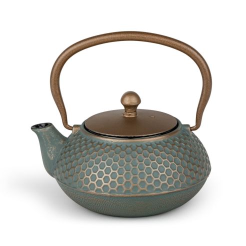 Bredemeijer Teapot Cast Iron Jiangxi Design 700ml In Blue With Stainless Steel Filter - BR153204