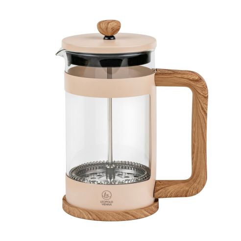 Leopold Vienna Cafetiere Coffee & Tea Maker Franca Design In Sand 600ml - BRLV117026
