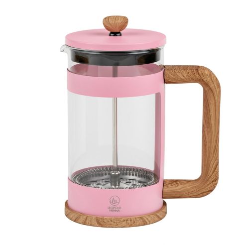 Leopold Vienna Cafetiere Coffee & Tea Maker Franca Design In Pink 600ml - BRLV117028