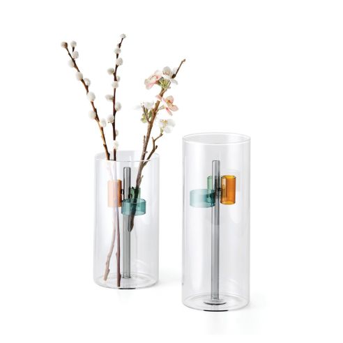 Philippi Vase For Arranging Stems In Borosilicate Glass Giardino Design Large Ht 25cm Only - PH294002
