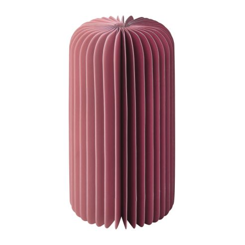 Remember Paper Vase With Glass Inner Tube Yuki Design In 2 Tone Berry - REHPV05