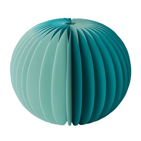 Remember Paper Vase With Glass Inner Tube Yuki Design In 2 Tone Petrol - REHPV06