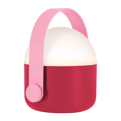 Remember Rechargeable Portable LED Lamp With Carry Handle OLE Design Pink Colour Small - RELO05